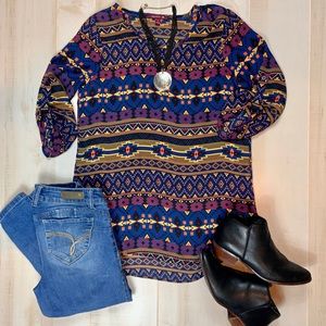 Sievergate Tribal Pattern Blouse